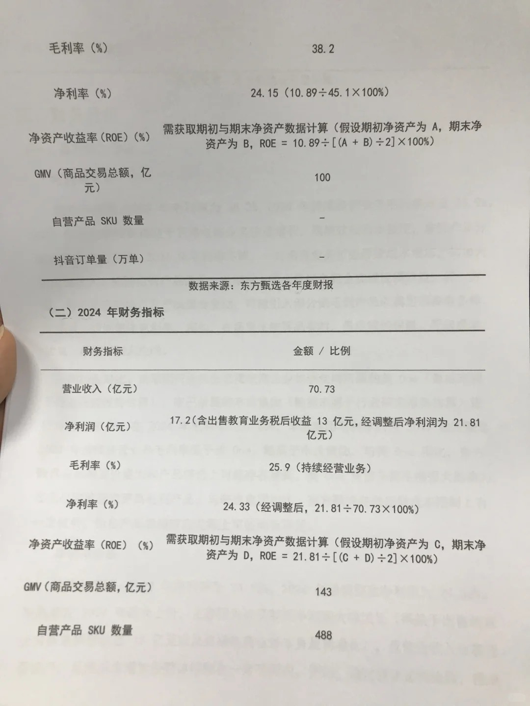 财务分析报告——东方甄选,没见过这么全面