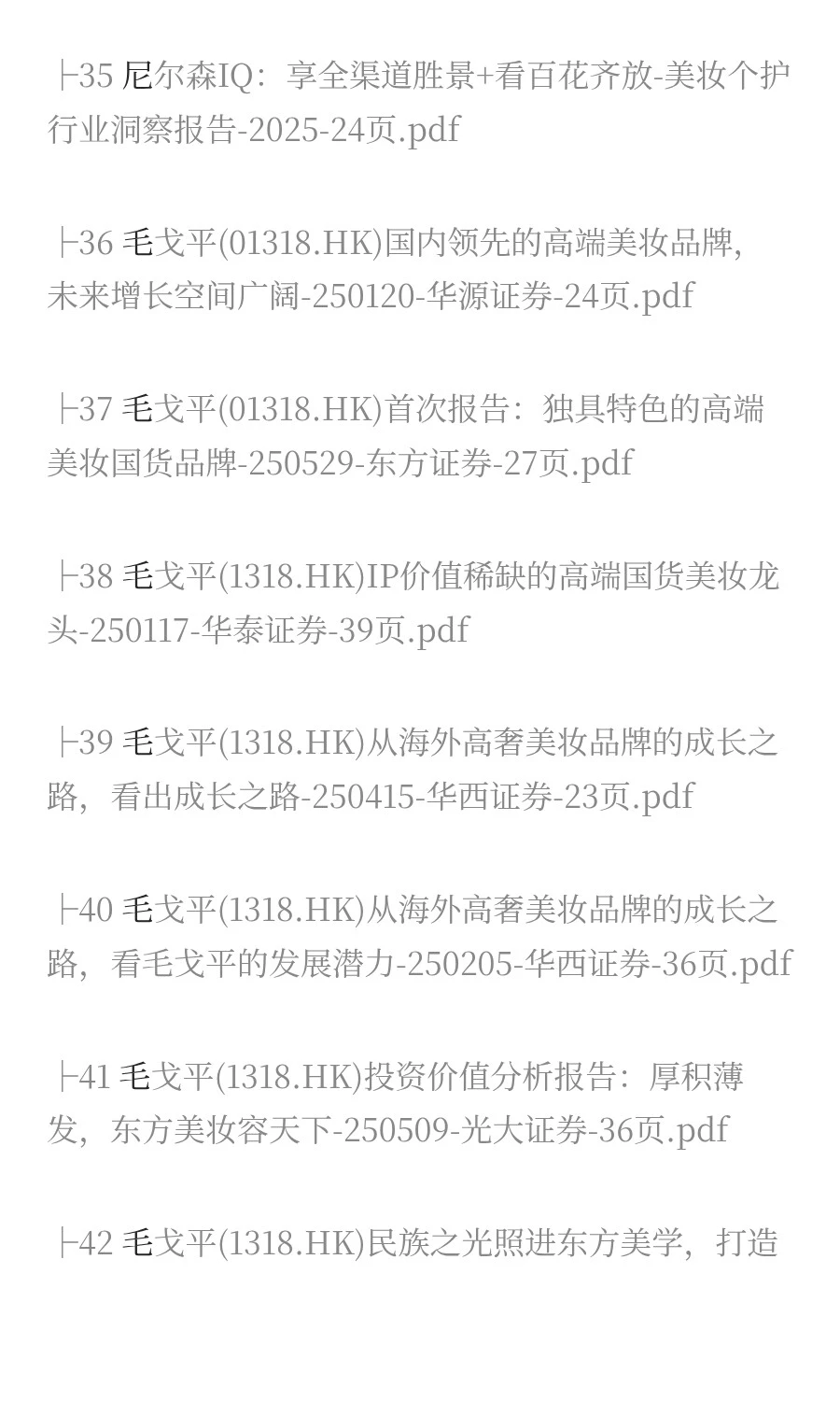 2025年美妆市场分析报告(50份)?