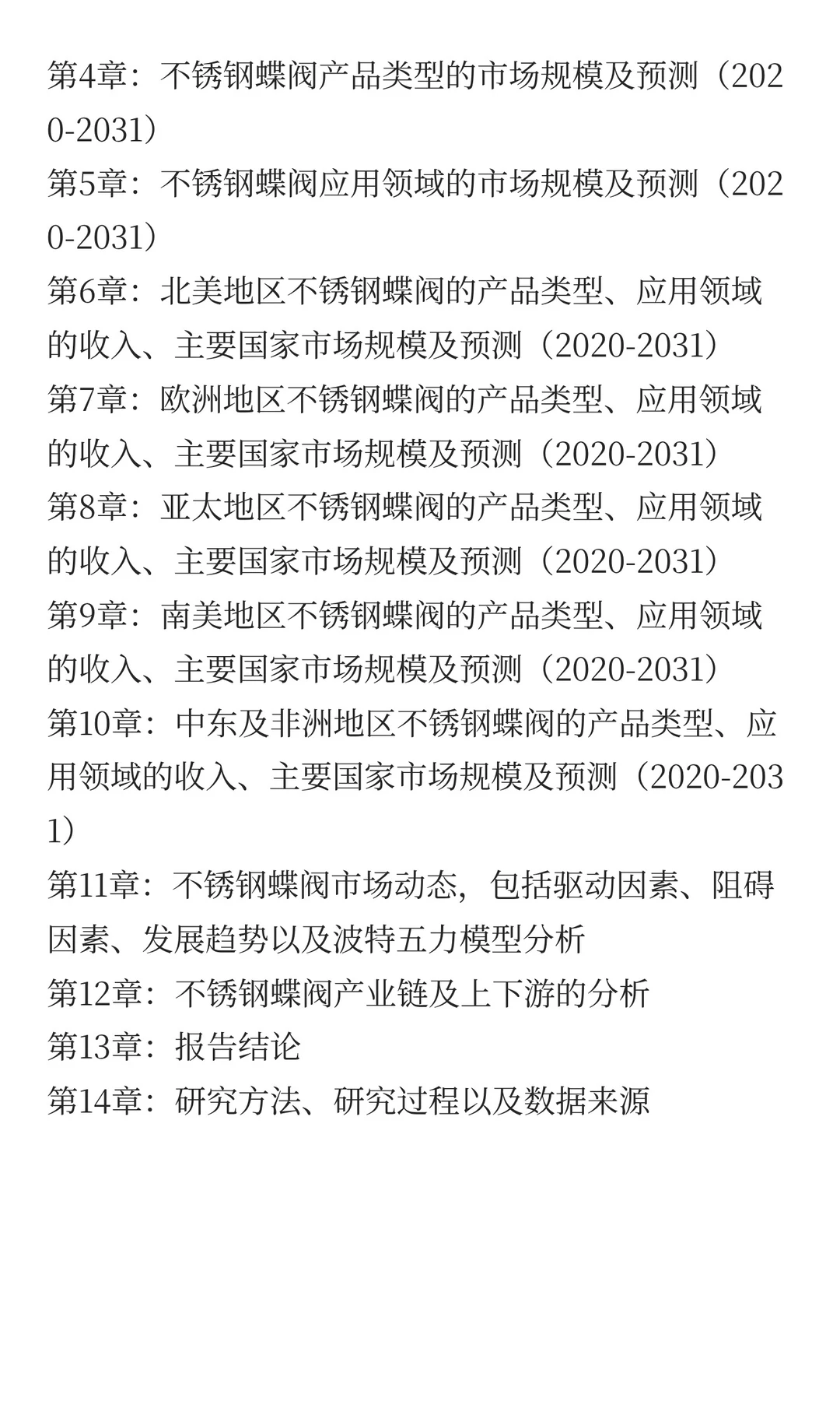 行业报告解析：不锈钢蝶阀市场规模约1961百