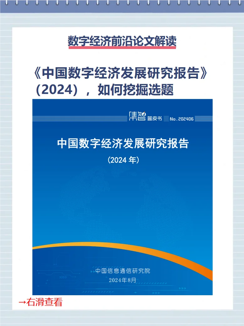 论文选题挖掘《中国数字经济发展研究报告》