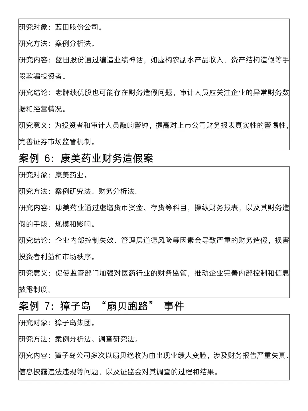 审计经典案例，审计学宝子一定要刷到啊?