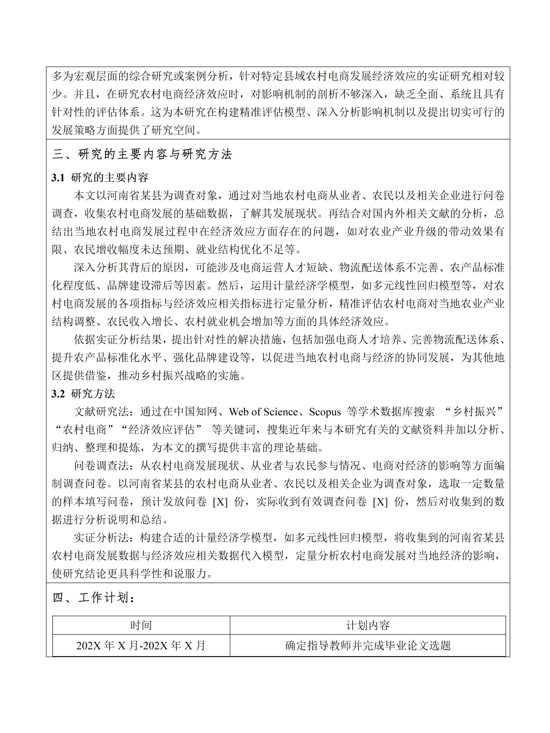 拜托,经济学专业的宝子刷到这篇开题报告