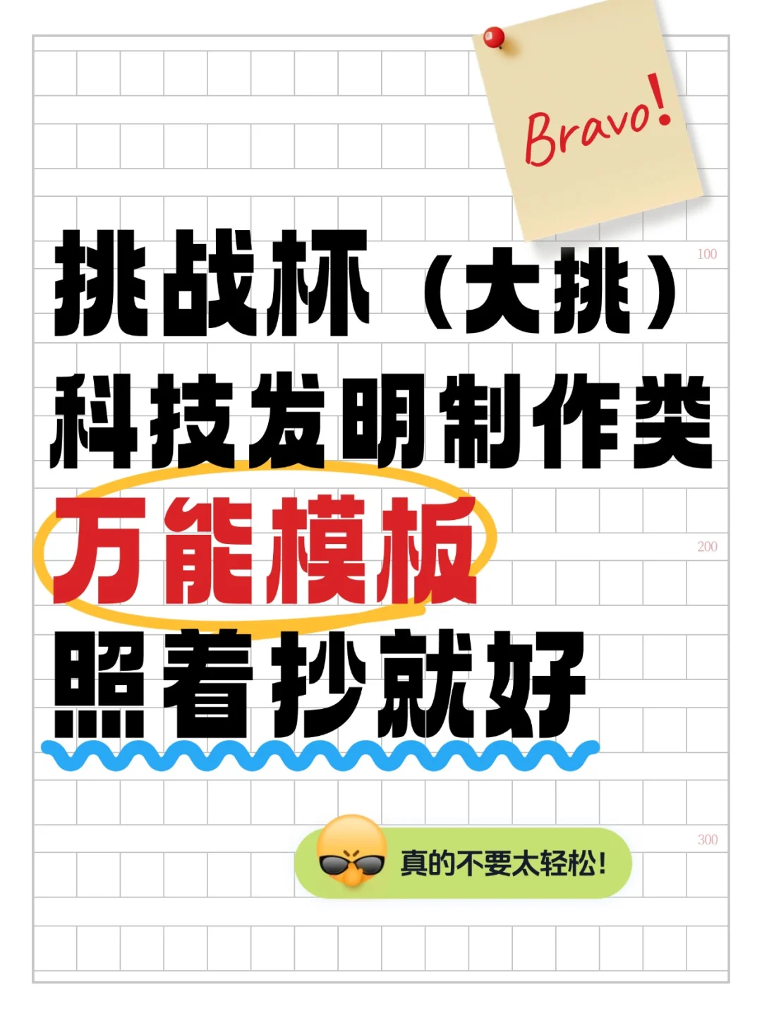 照着抄总会吧!大挑科技发明类研究报告模板