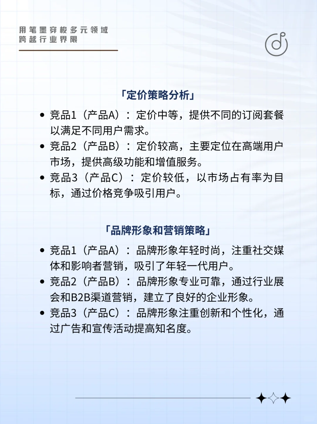 竞品分析报告范文