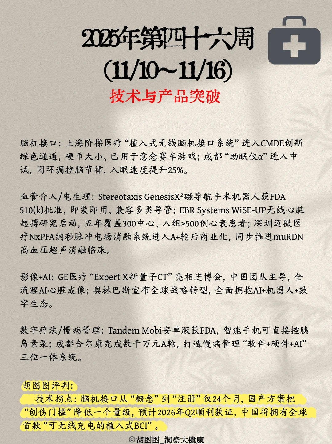 医药行业每周热点?:2025 Week46