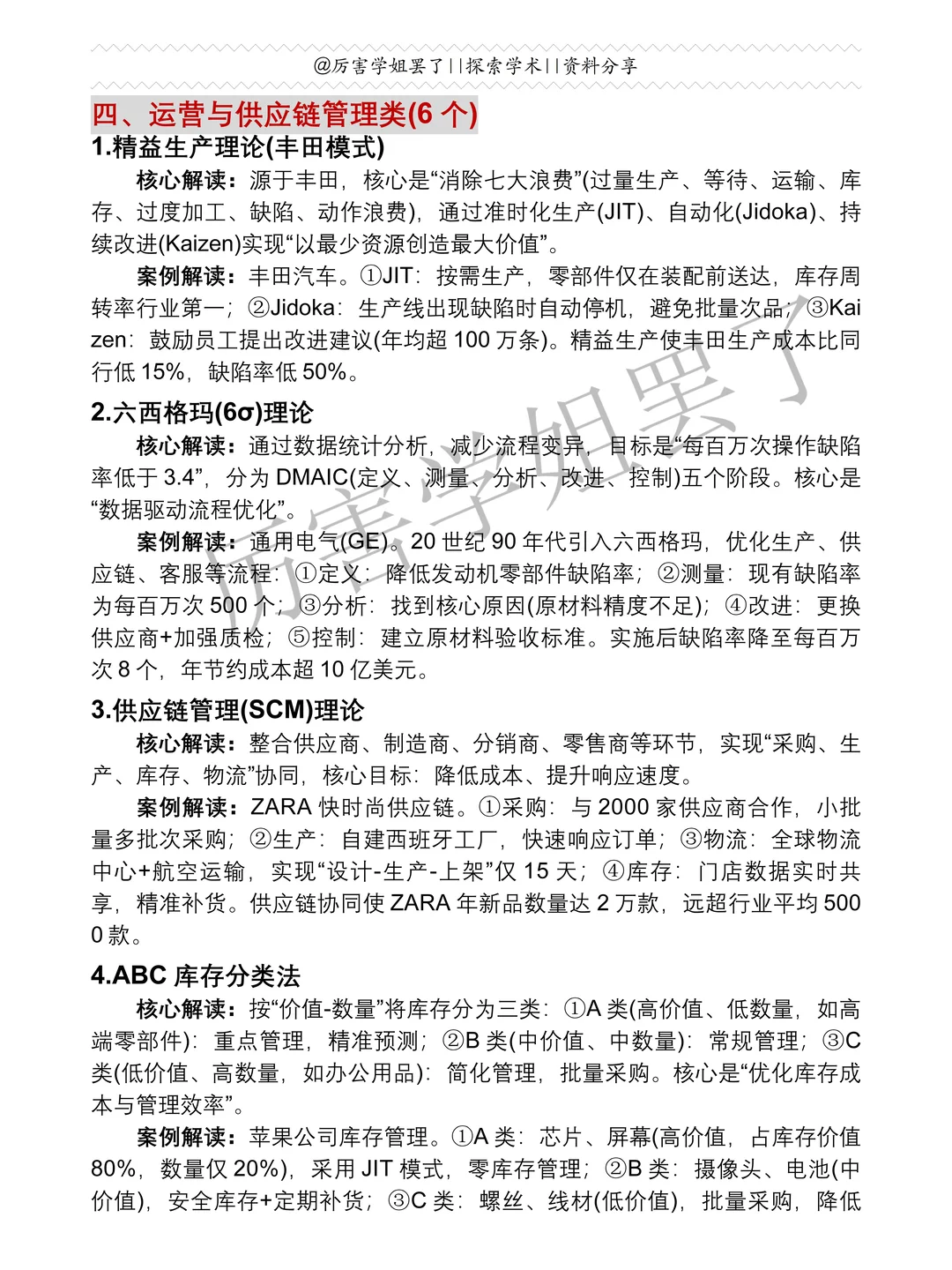 30个工商管理专业理论案例参考??