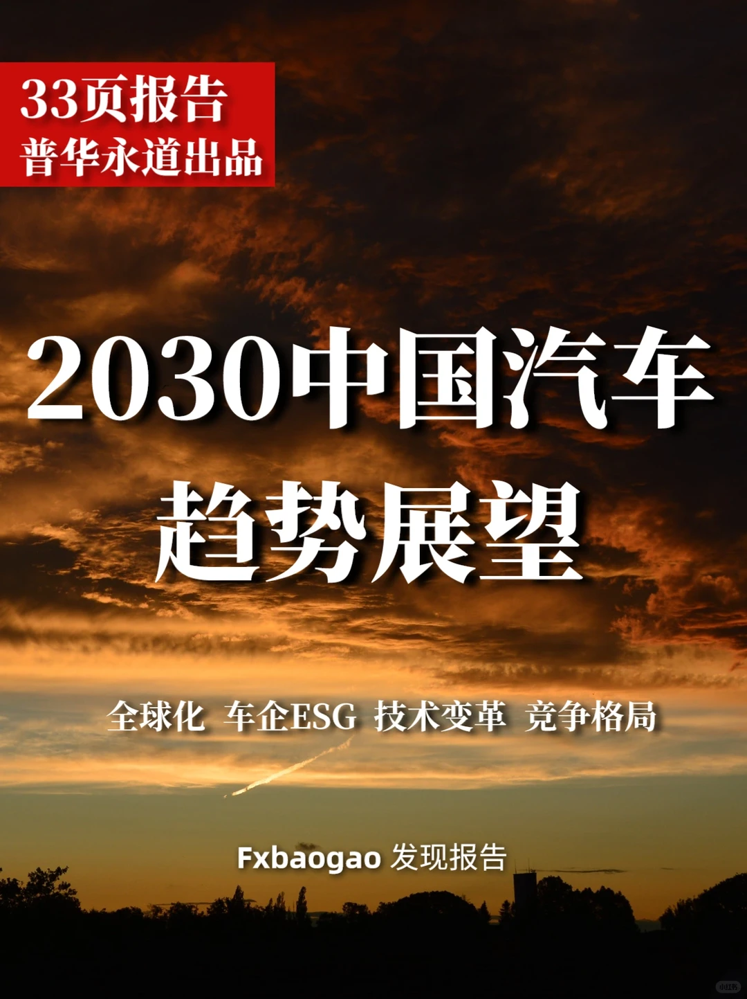33页报告｜普华永道：2030汽车行业趋势展望