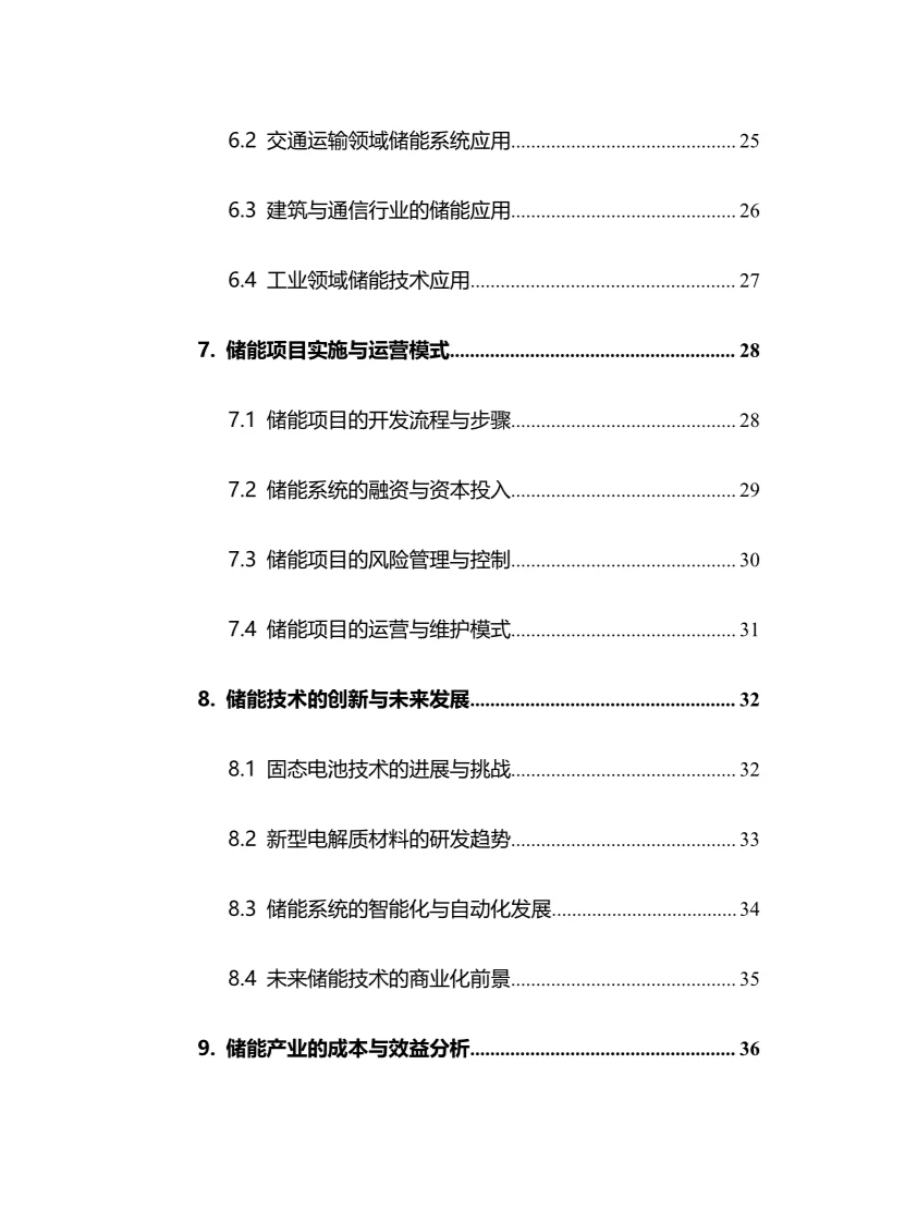 2025年储能行业调研分析报告