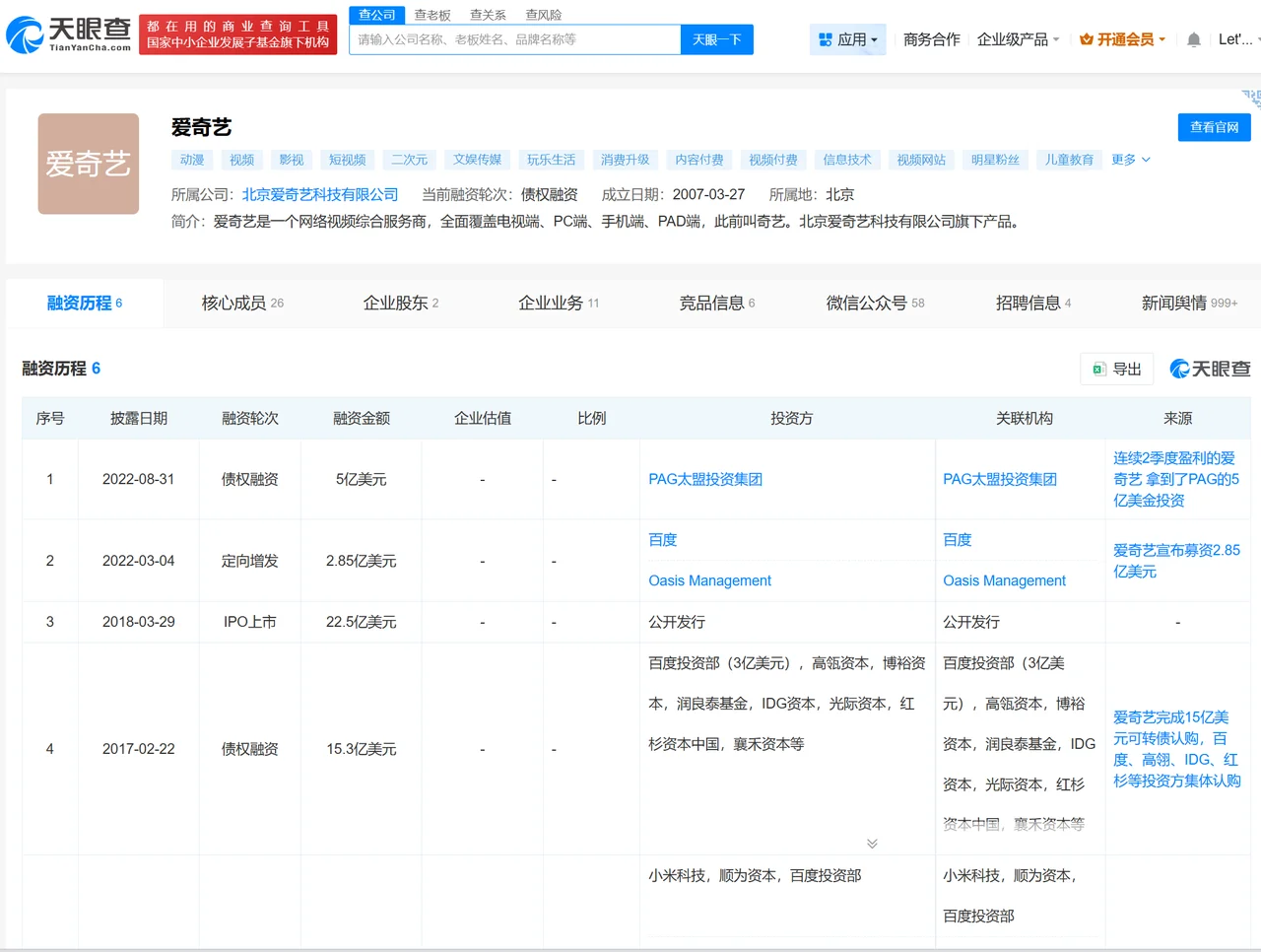 爱奇艺公布第三季度财报:由盈转亏