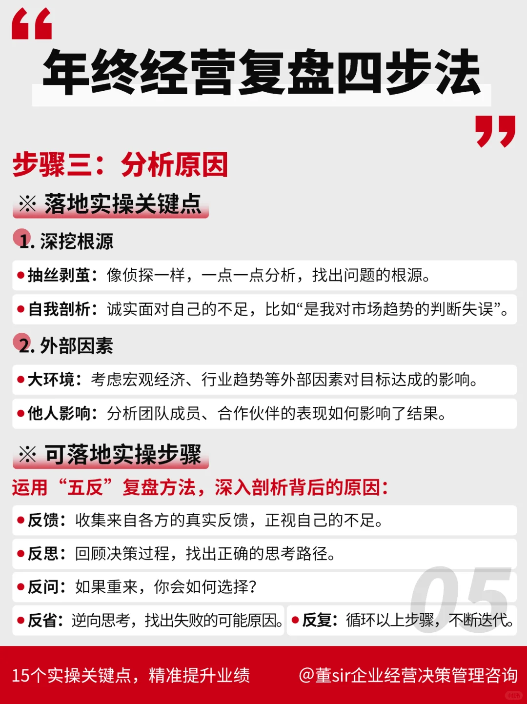 4步做出高质量的年终经营复盘