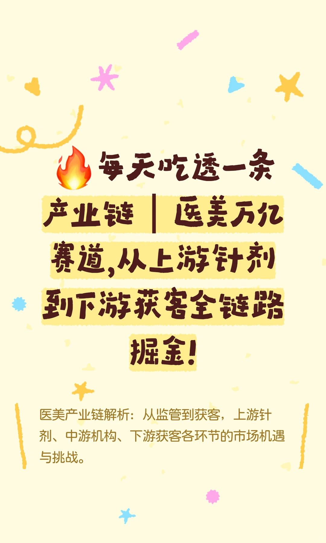 ?每天吃透一条产业链｜医美万亿赛道，从