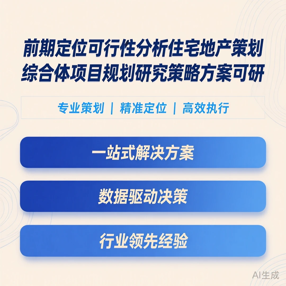 前期定位可行性分析|住宅综合体研究
