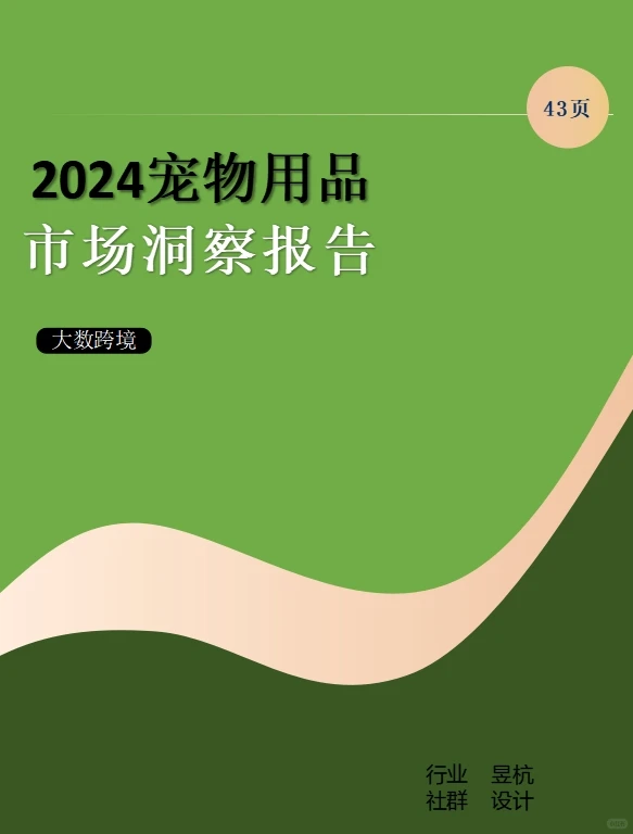 2024宠物用品市场洞察报告