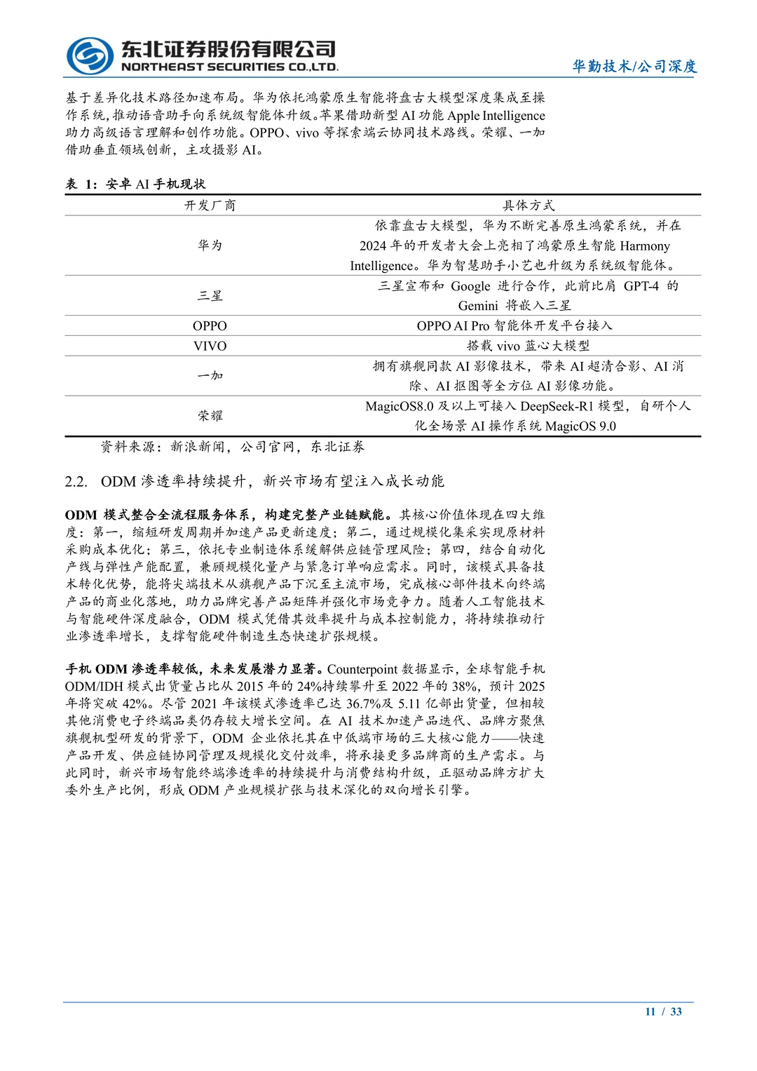 华勤技术:全球智能手机ODM龙头研究报告