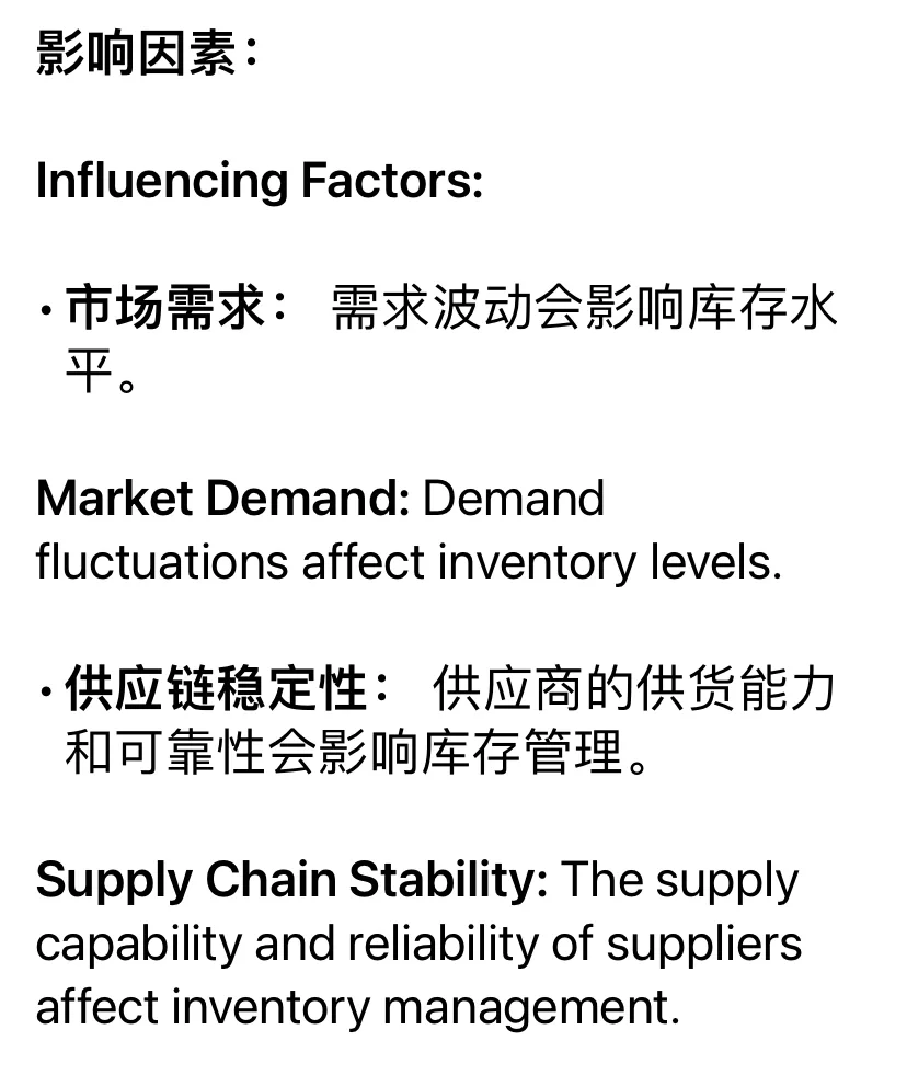 需求预测和库存管理