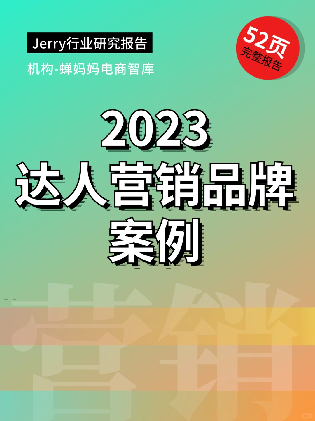 达人营销品牌案例 行业研究报告