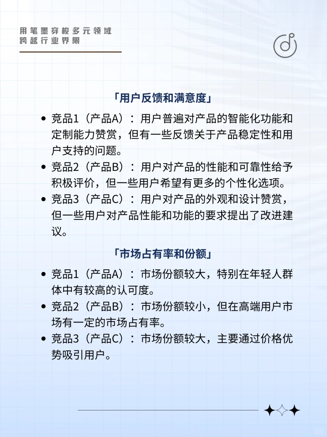 竞品分析报告范文