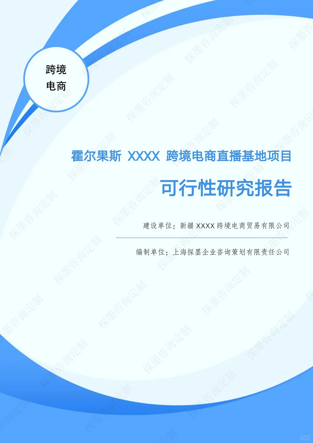 跨境电商直播基地可行性研究报告