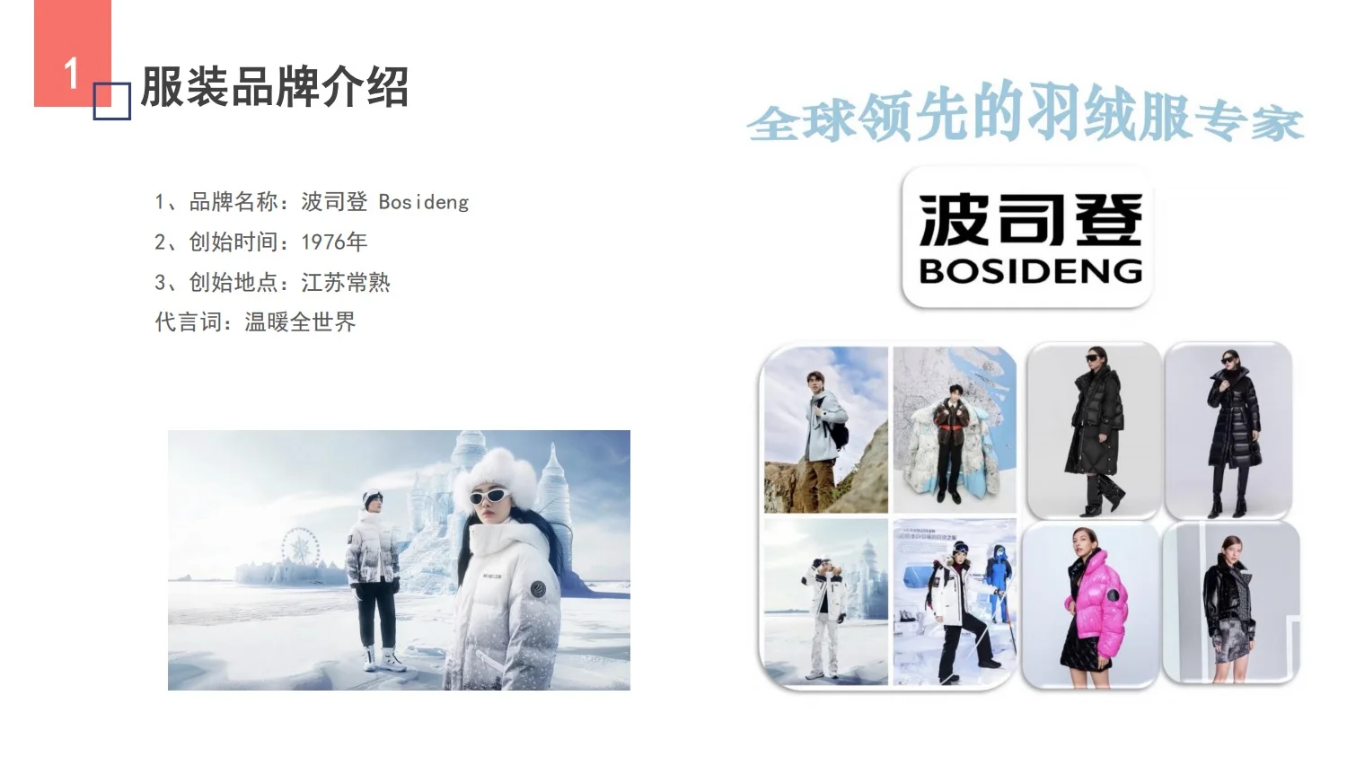 服装品牌调研报告PPt—波司登