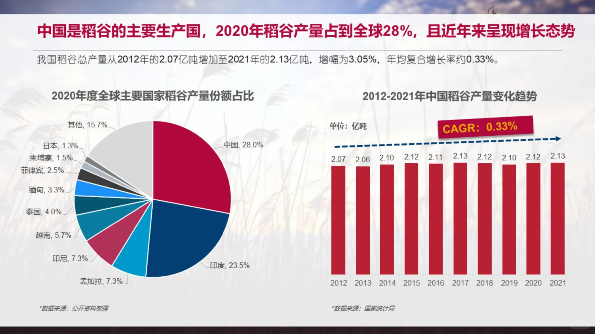 中国大米产业市场前景分析报告