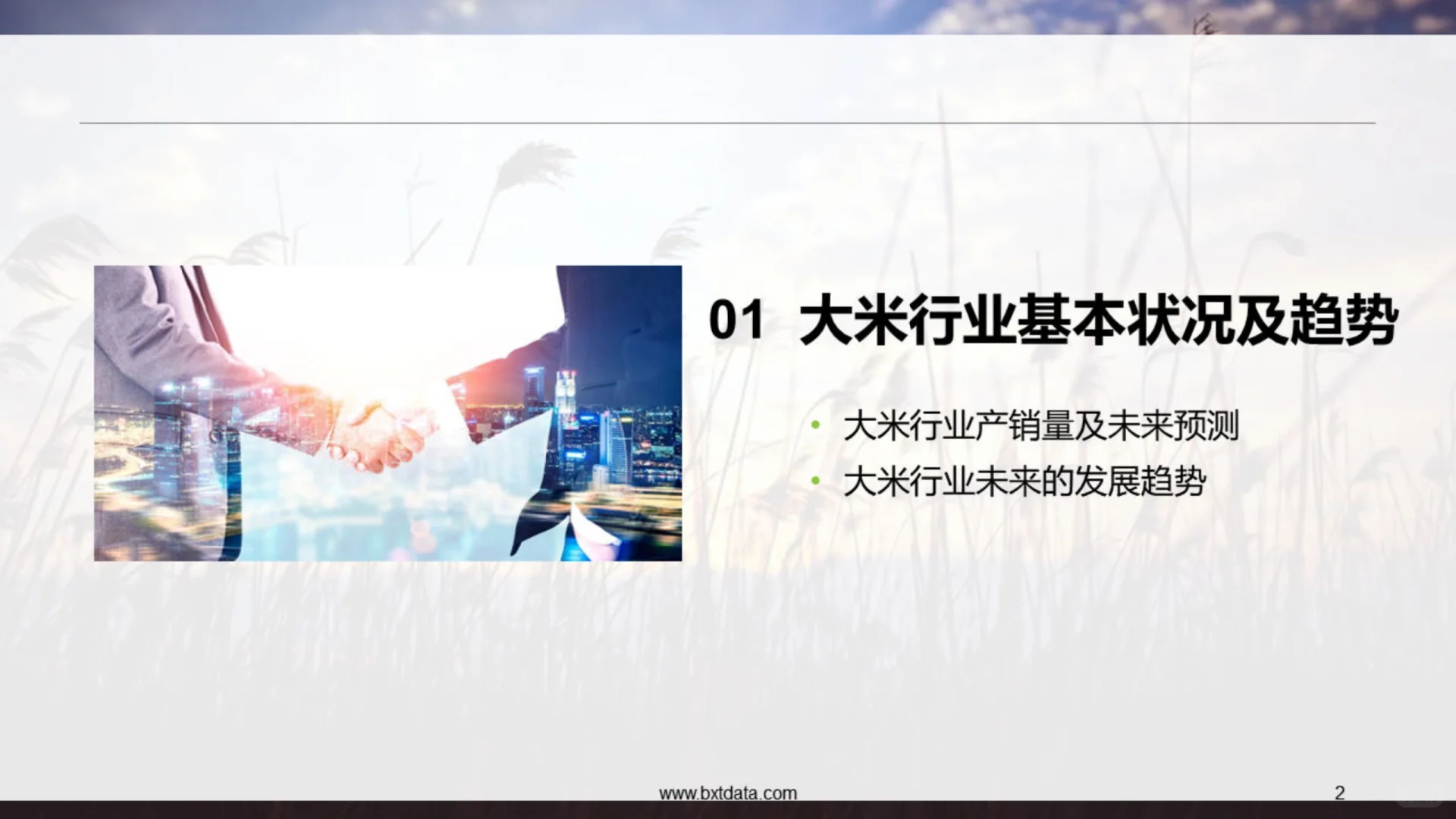 中国大米产业市场前景分析报告