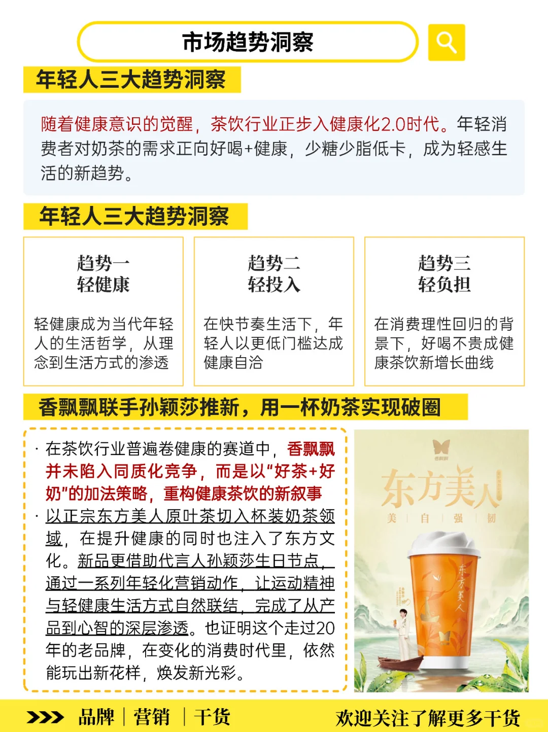 茶中贵妃‼️香飘飘×孙颖莎用东方美人破圈