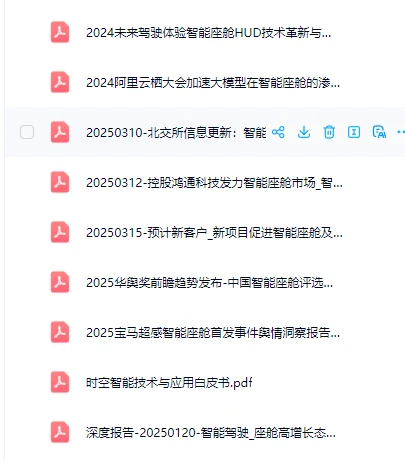 2025智能座舱汽车电子产业发展趋势