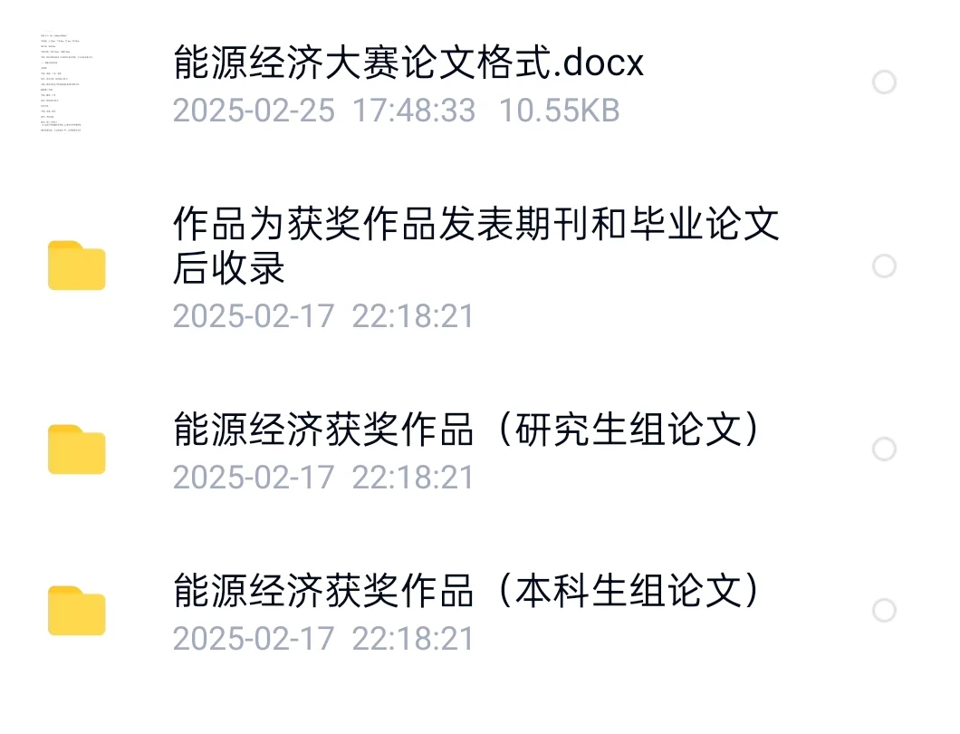 能源经济大赛近两年获奖论文 含调研报告
