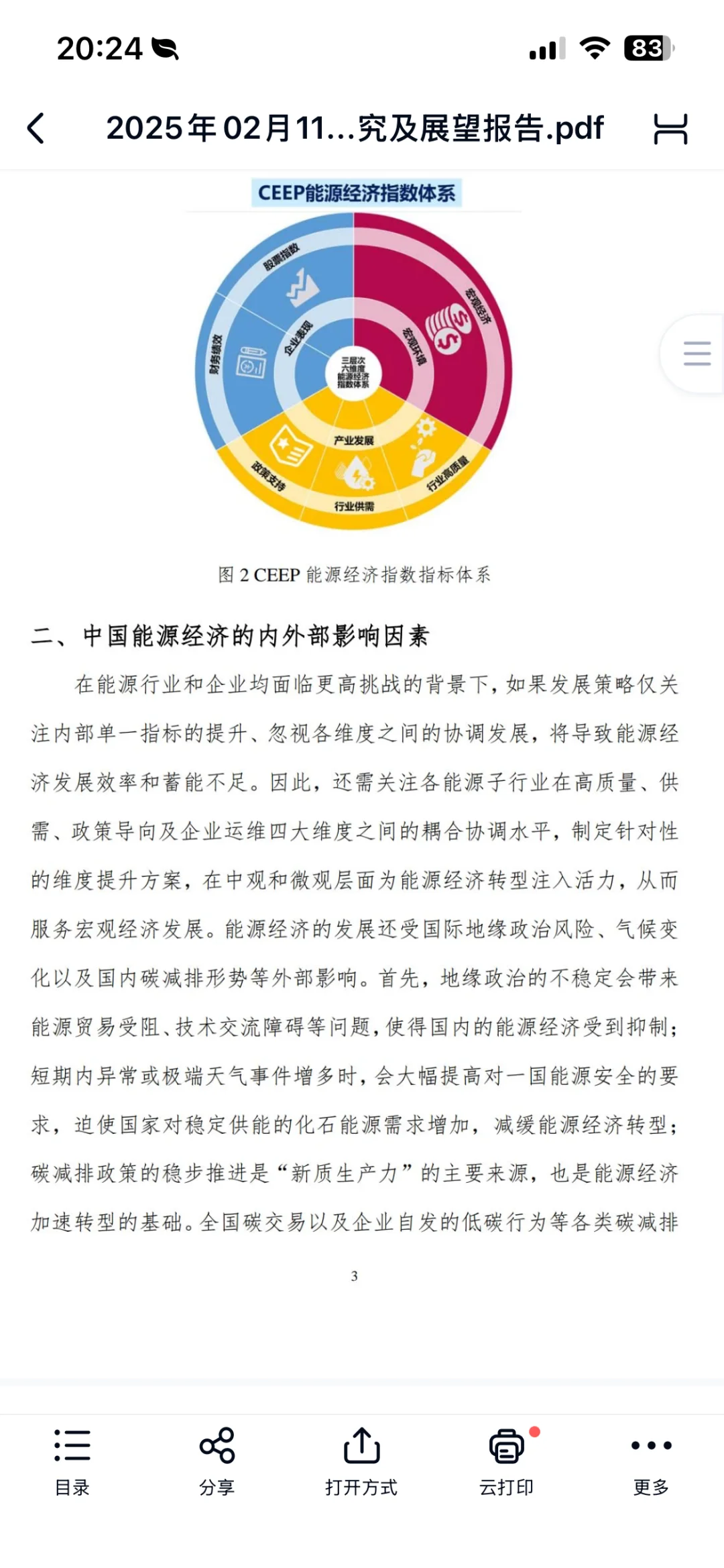 2025年中国能源经济指数研究报告