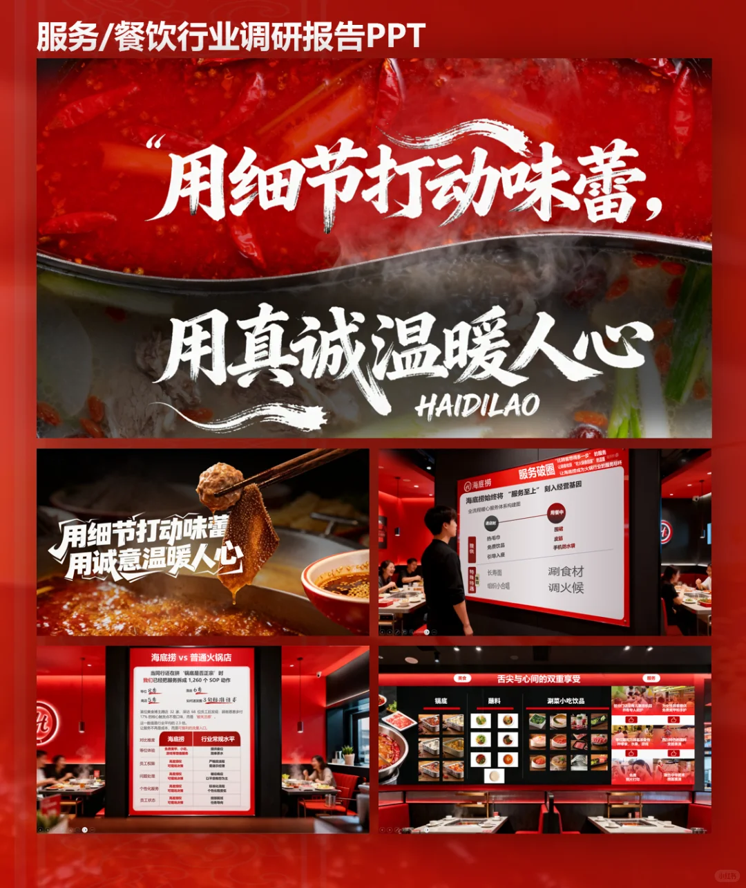 服务/餐饮行业调研报告PPT