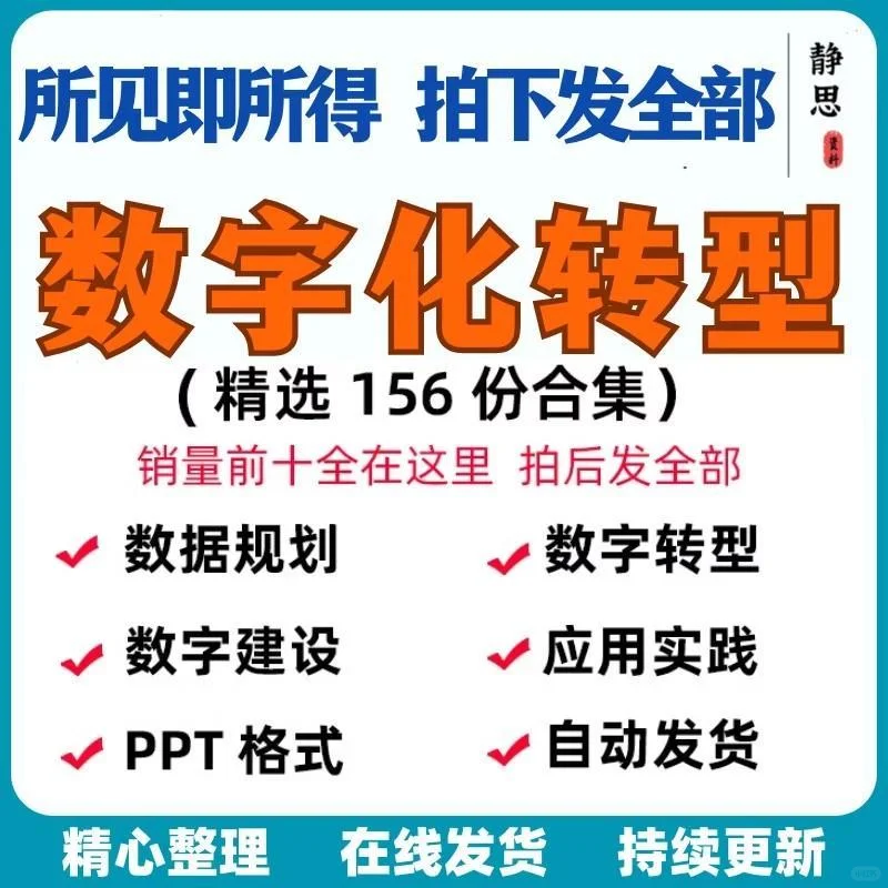 ?数字化转型PPT资料来啦!