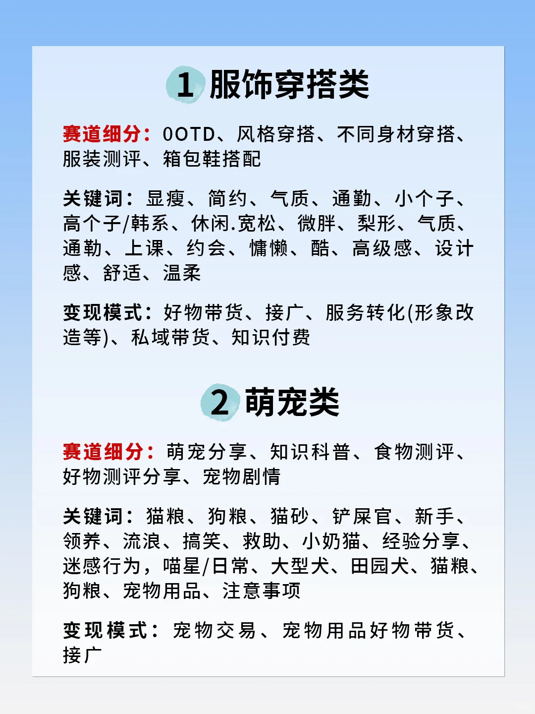 小红书10大热门赛道|找准方向真的不难!