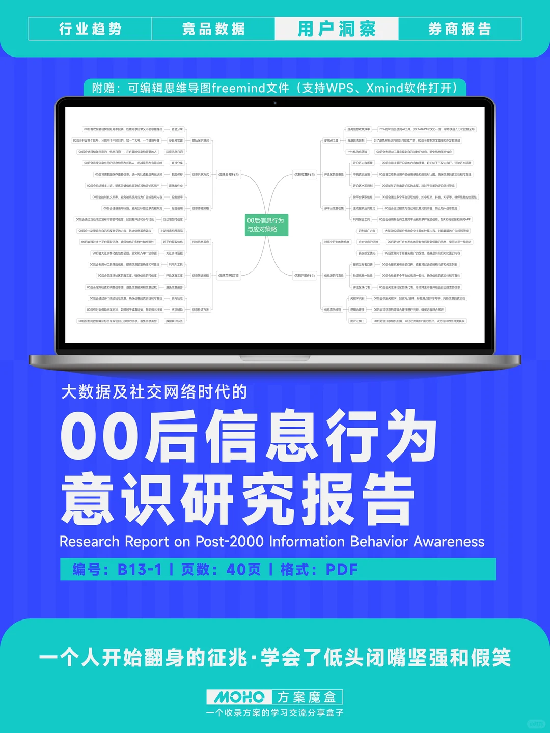 用户洞察方案：00后信息行为意识研究报告