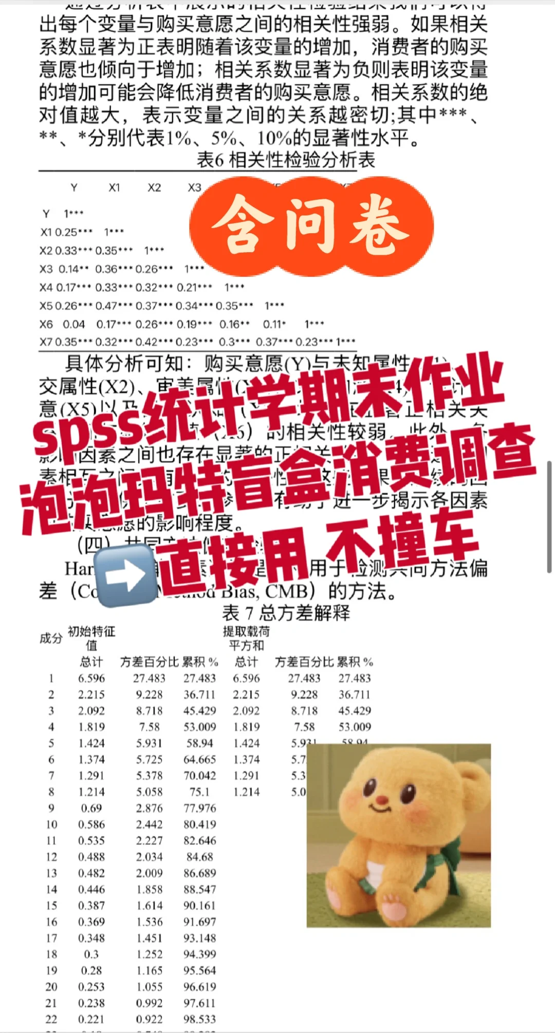 SPSS 统计学调查报告?