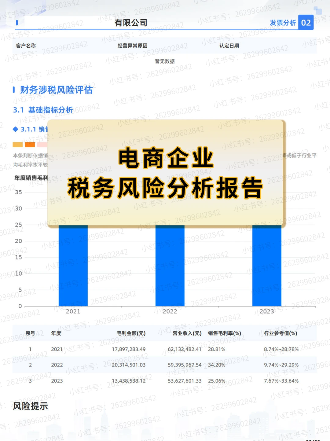 电商企业税务风险分析报告
