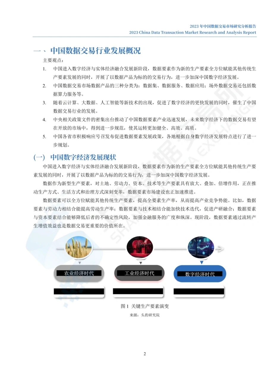 2023年中国数据交易市场研究分析报告