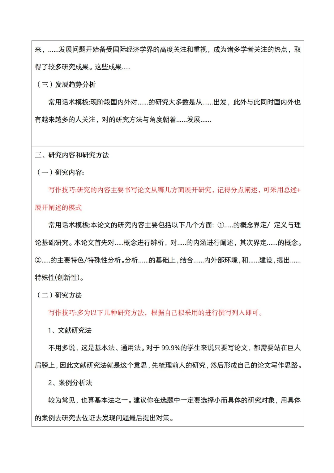 导:这才是我喜欢的开题报告模板！！