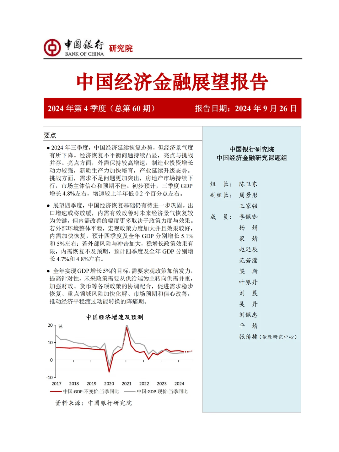 75页报告|中国经济金融展望报告
