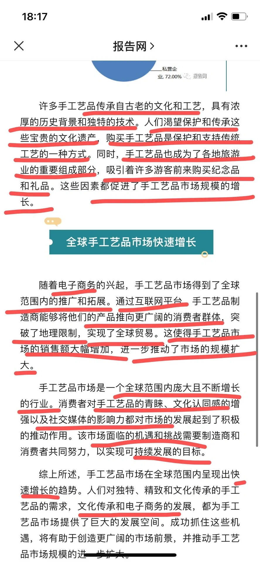 手工艺品市场规模分析