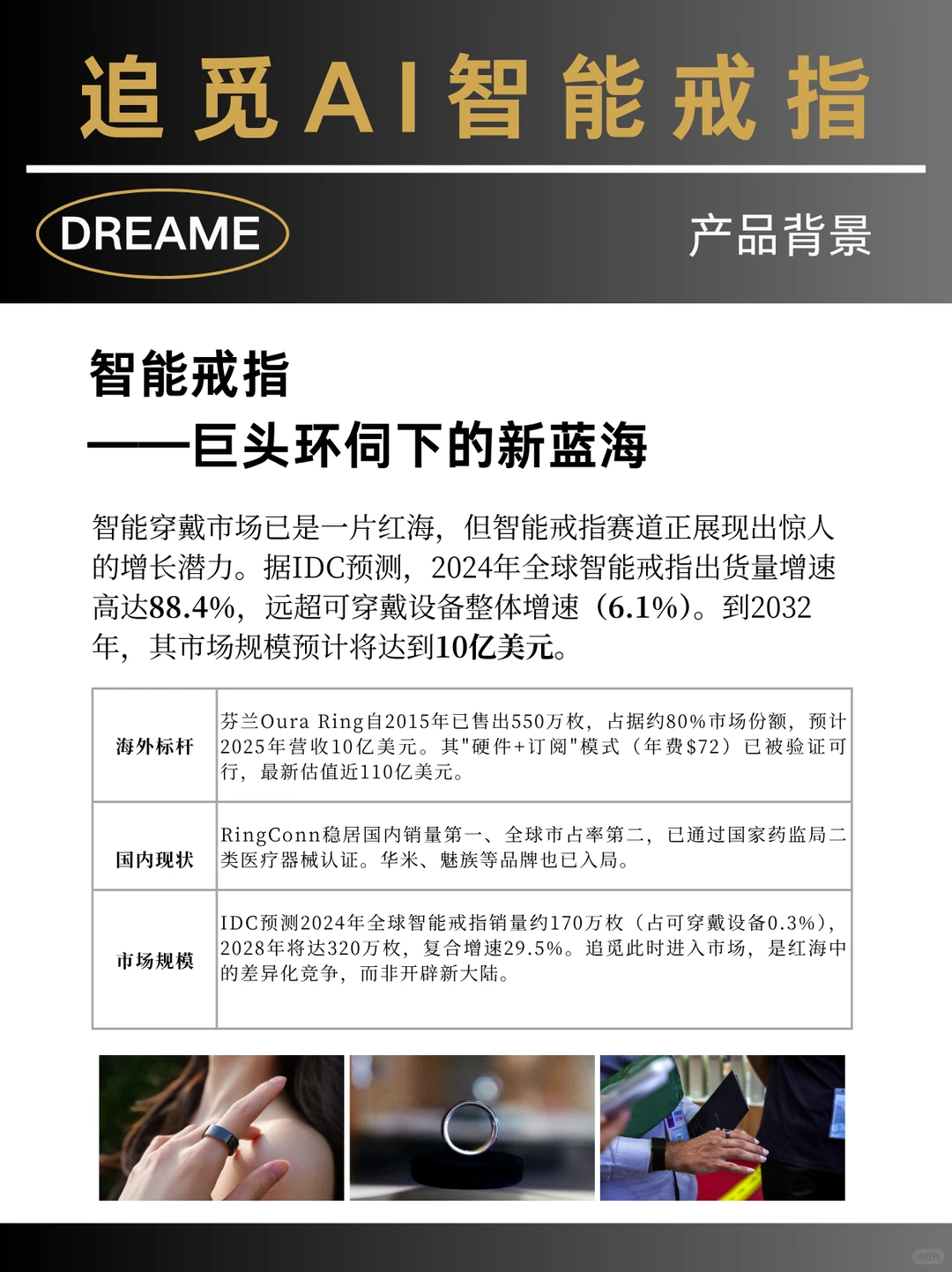 智能戒指产品案例分析