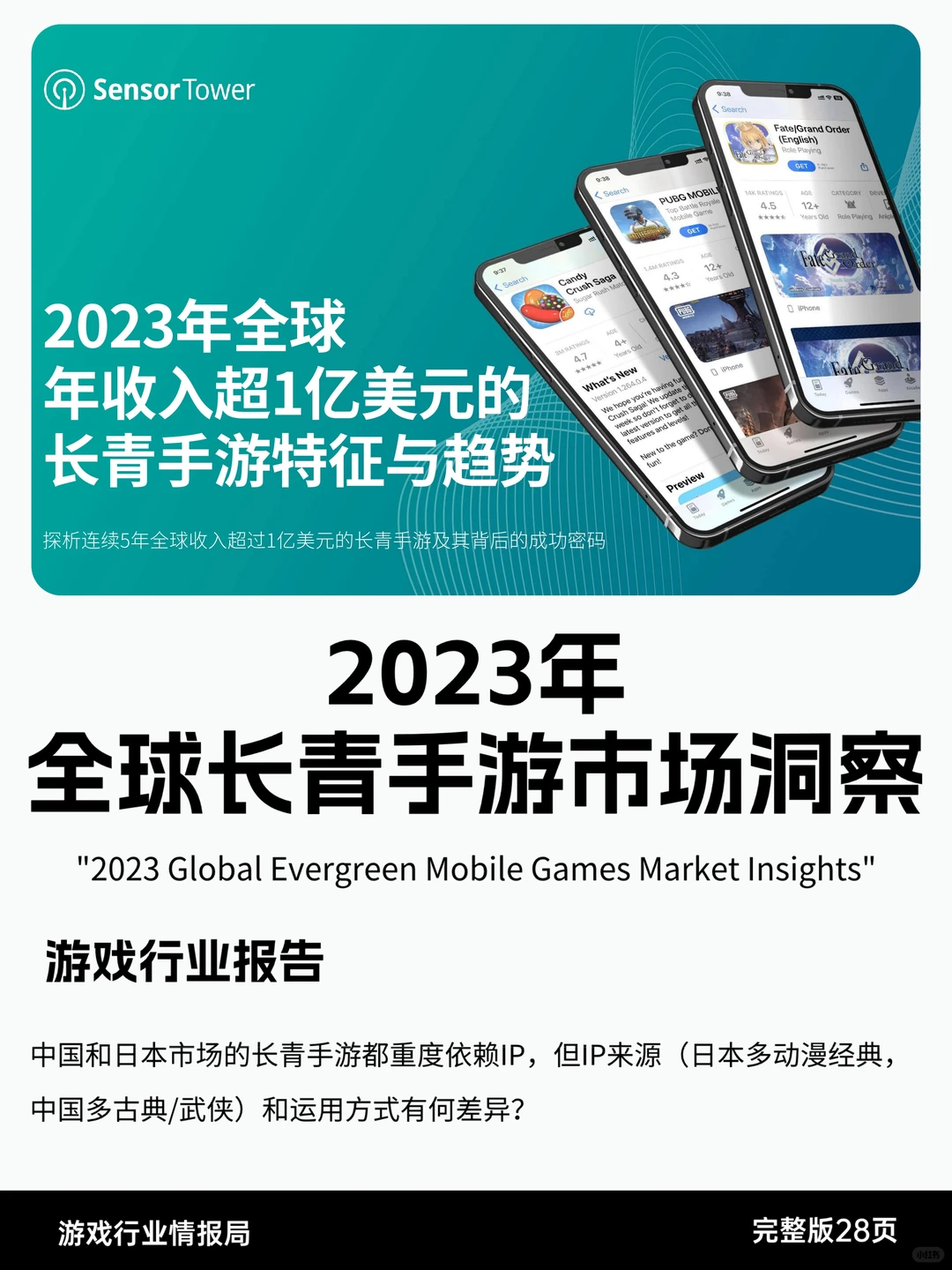 2023年全球长青手游市场洞察