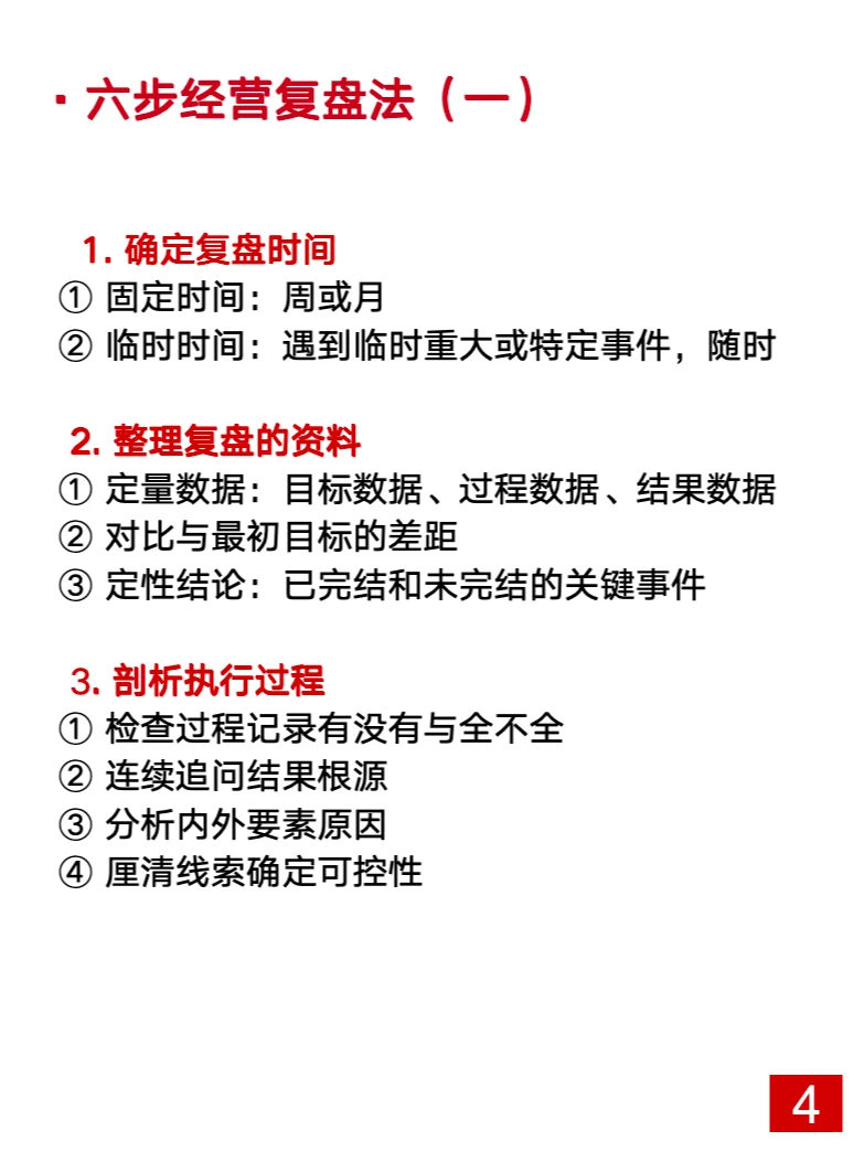干货分享丨如何搞经营复盘
