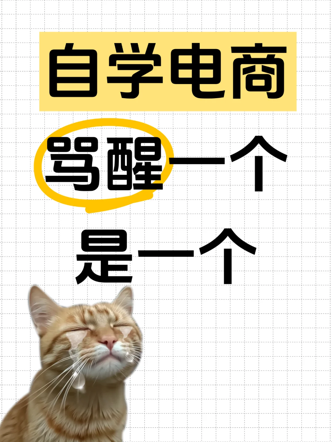 ?穷人自学电商，能救一个是一个?