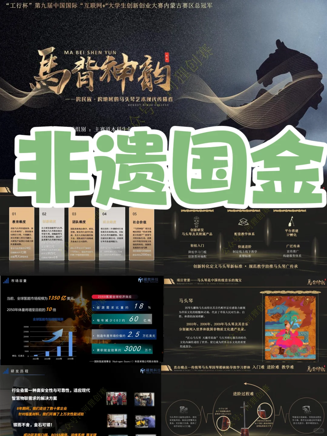 中国国际大学生创新大赛国赛获奖案例展示