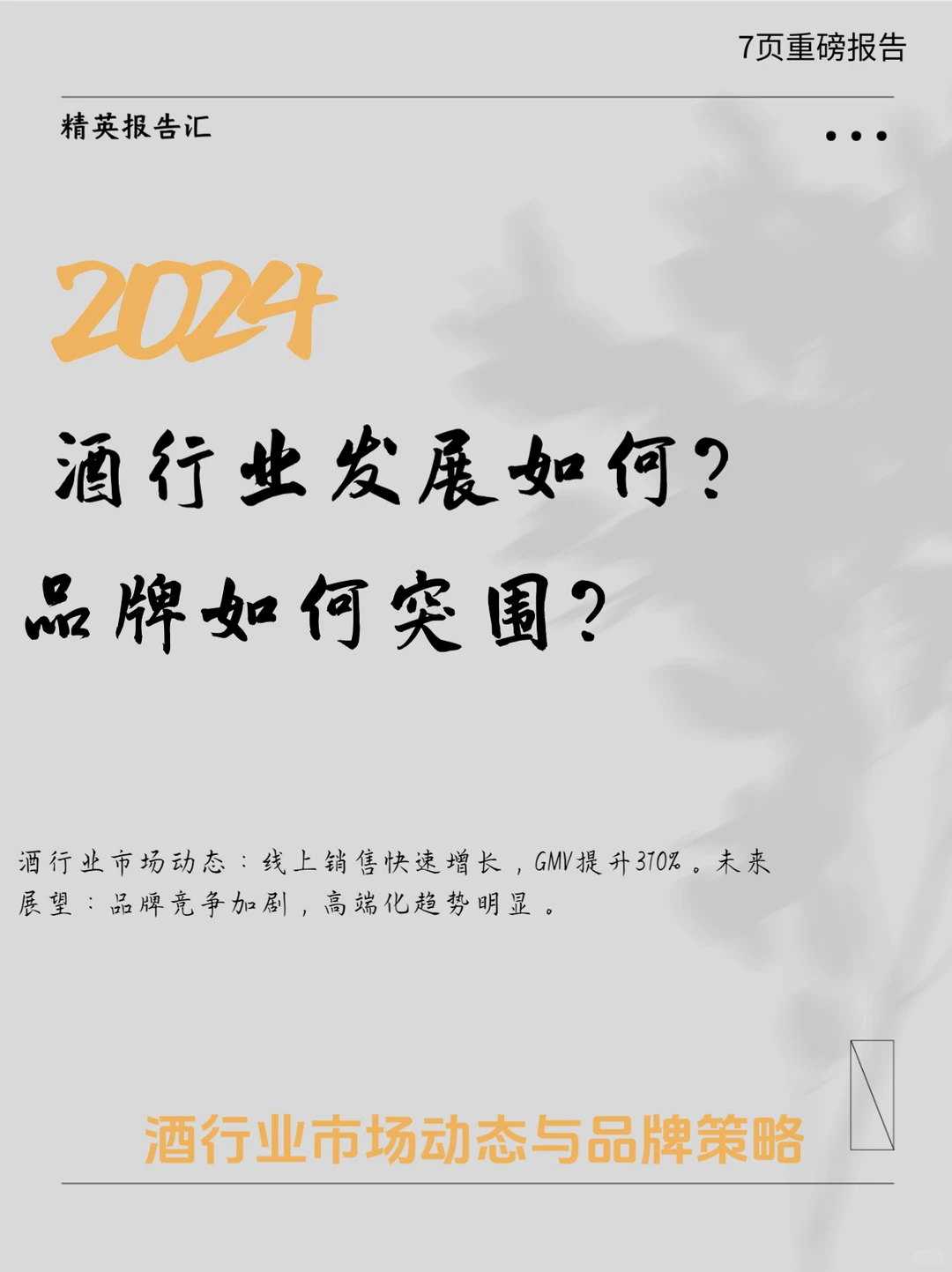 2024年中国酒行业市场观察