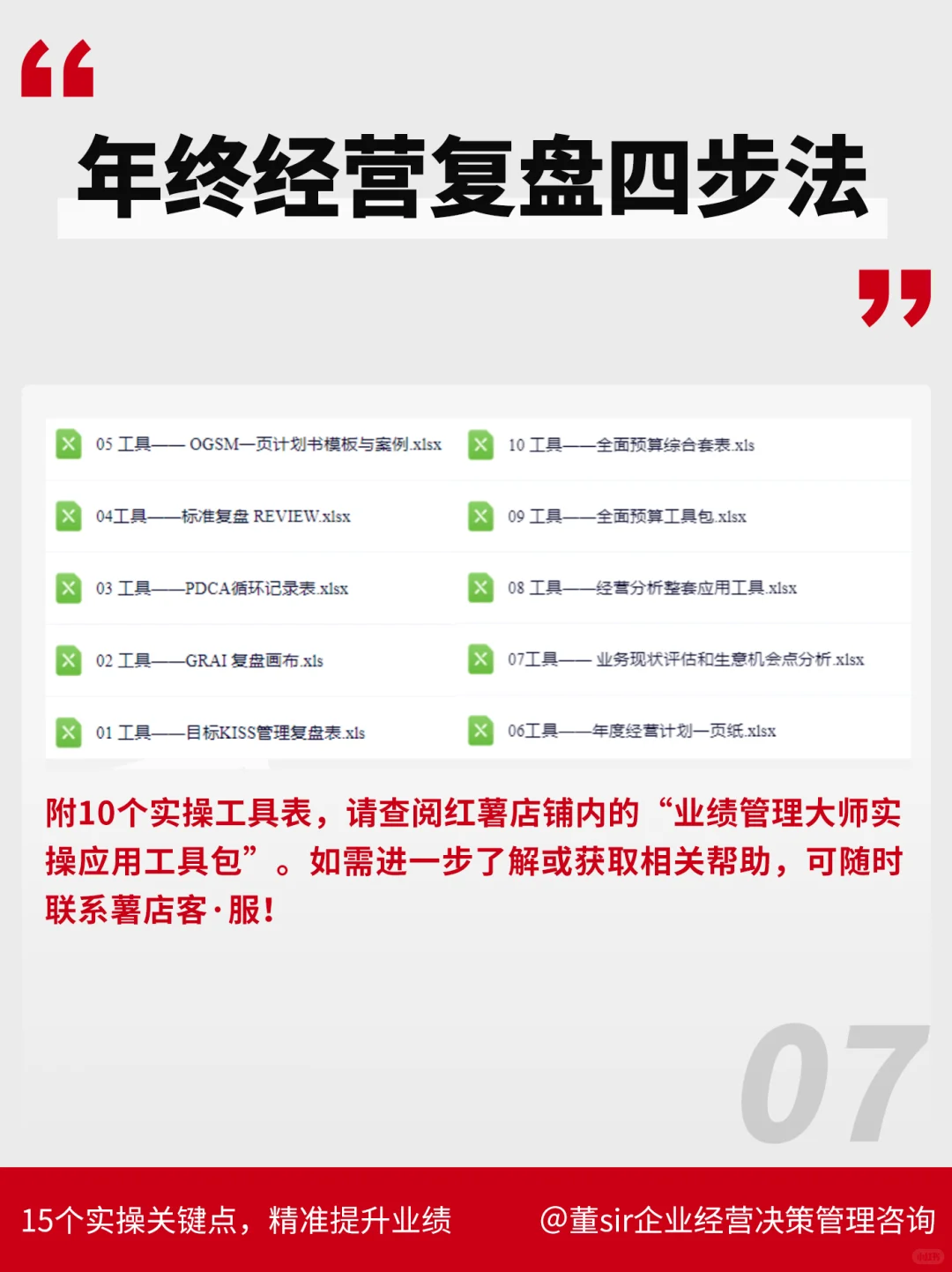 4步做出高质量的年终经营复盘