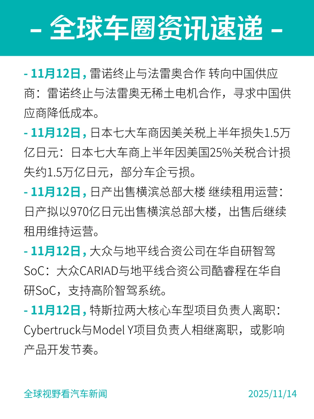 这周#全球车圈都有哪些新鲜事？11.14