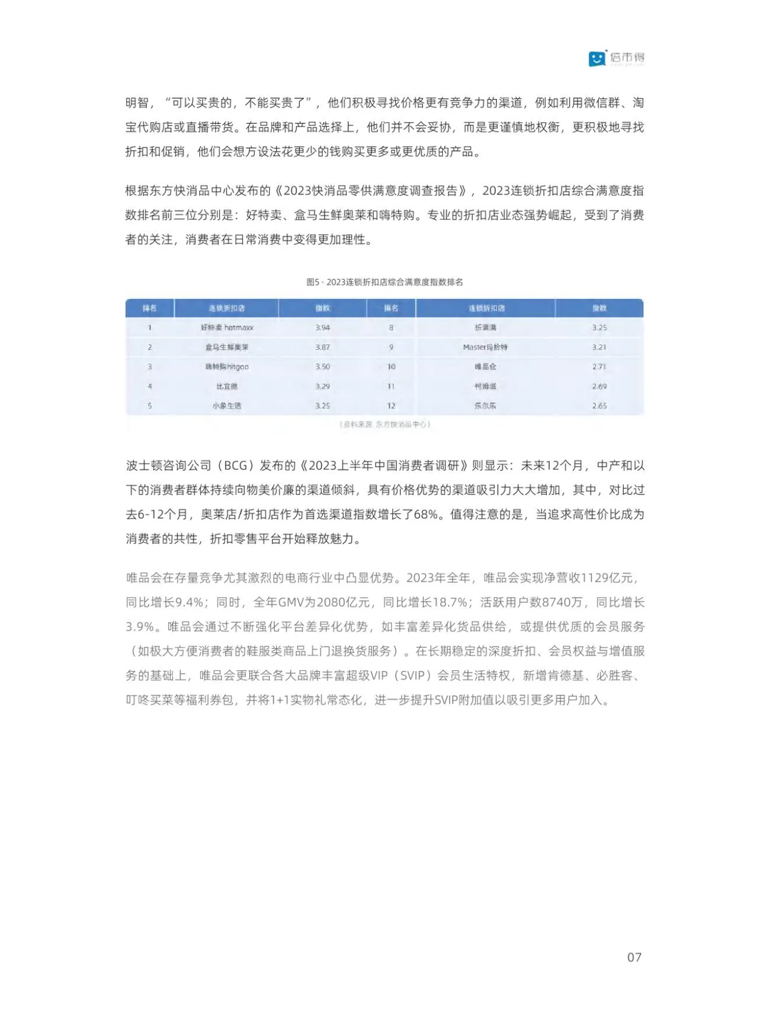 零售行业消费趋势调查报告