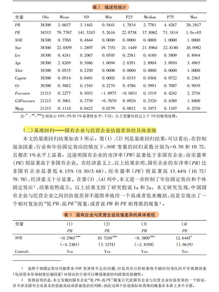 国企民企估值大不同?中特估研究新洞察!