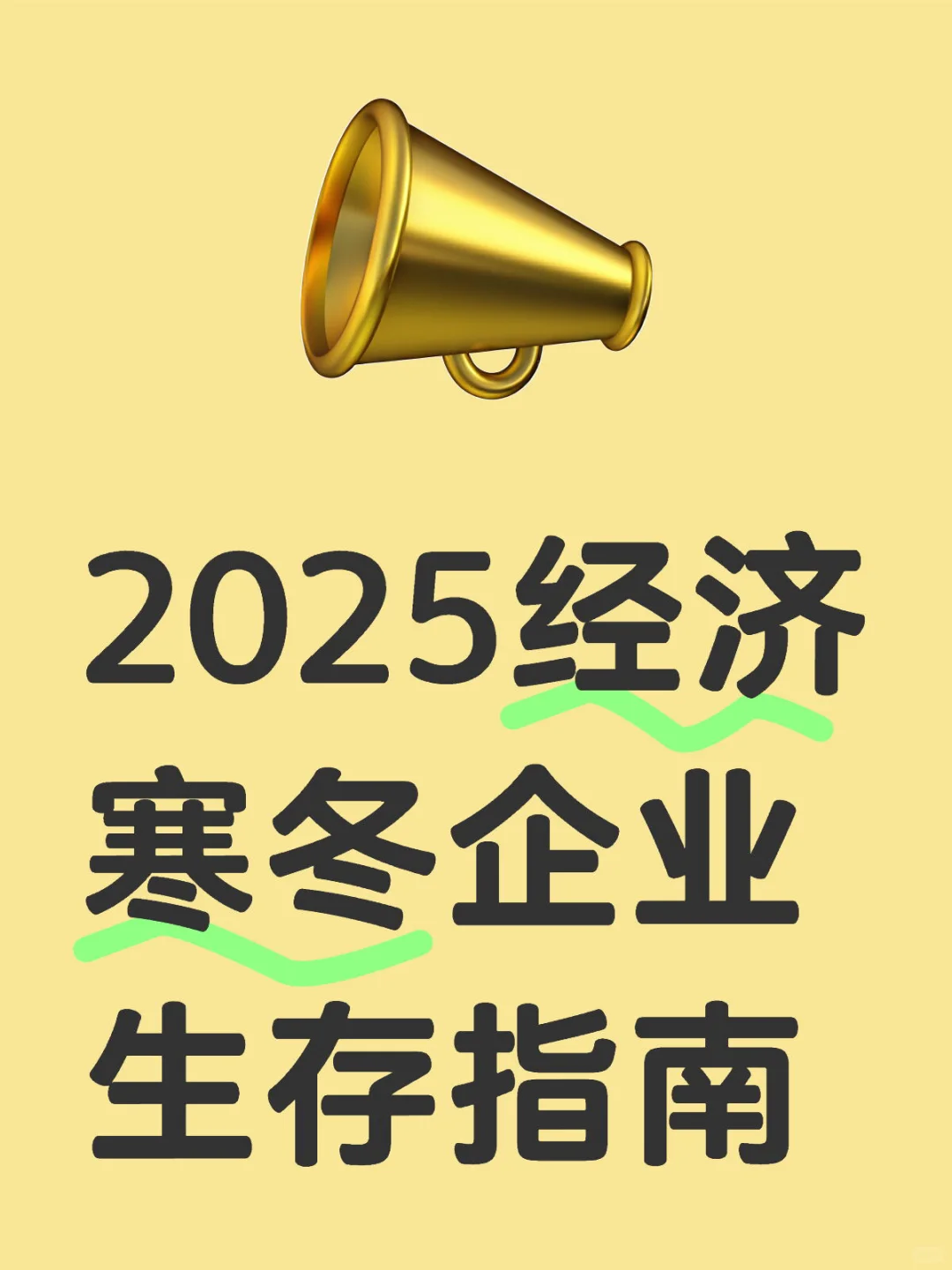 2025经济寒冬企业生存指南